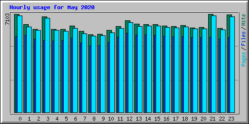 Hourly usage for May 2020