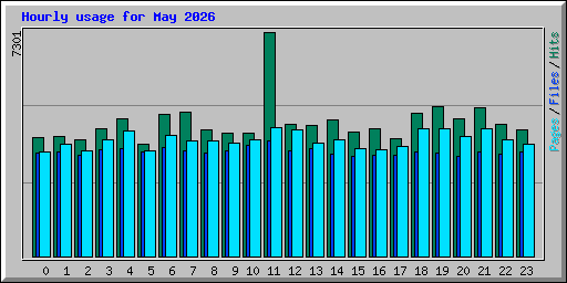 Hourly usage for May 2026